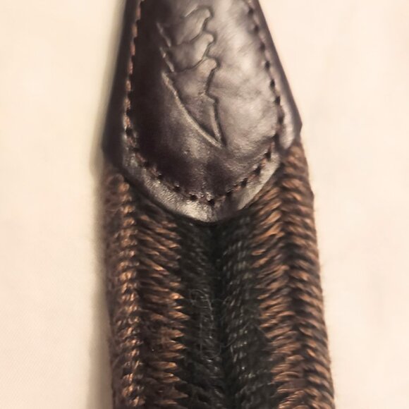 Equiline Mermaid Belt Woven Navy and Tan 90 cm EUC - Picture 4 of 6